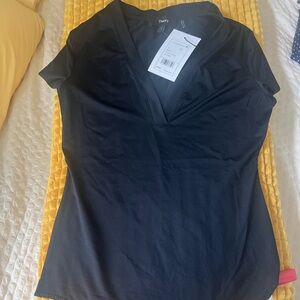 Theory - Black Thong Bodysuit - New with Tags